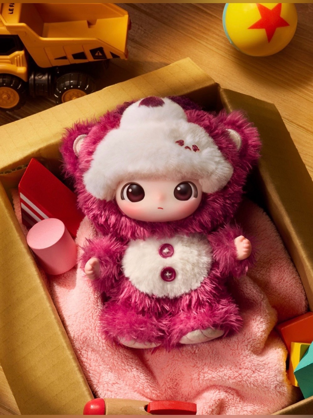 POP MART Dimoo World x Pixar - Lotso Plush Pendant